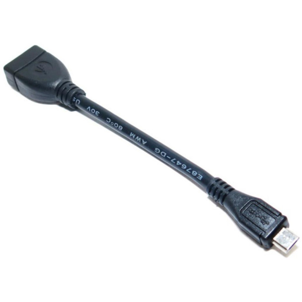 Кабель Extradigital OTG USB 2.0 AF/micro USB B, 0.1m, 28 AWG, Hi-Speed